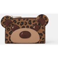ACCESSORIZE Leopard Print Teddy Card Holder Multi