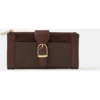 ACCESSORIZE Faux Leather Purse Chocolate