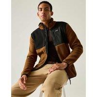 Regatta Frankie Borg Colour Block Up Fleece Brown