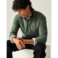 Regatta Thompson Funnel Neck Half Zip Fleece Green