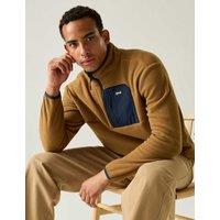 Regatta Frankie Funnel Neck Half Zip Fleece Brown