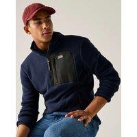 Regatta Frankie Borg Funnel Neck Half Zip Fleece Navy