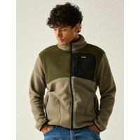 Regatta Frankie Borg Colour Block Up Fleece Khaki