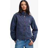 Superdry & Co Pure Cotton Relaxed Harrington Jacket Navy