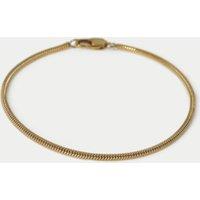 Autograph Auto Snake Chain Bracelet Gold