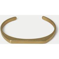 Autograph Auto Stainless Brushed Squared Cuff Gold