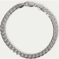 Autograph Auto Sterling Chunky Curb Chain Bracelet Silver