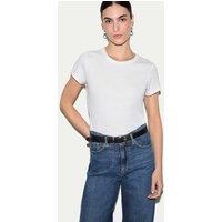 Jigsaw Cotton Rich Straight Fit T-Shirt White