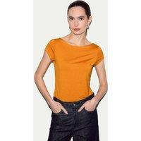 Jigsaw Modal Rich Jersey Top Orange