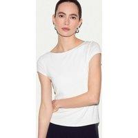 Jigsaw Modal Rich Jersey Top White