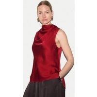 Jigsaw Cowl Neck Top Red