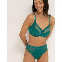 Pour Moi Viva Luxe Mesh Detail Side Support Bra (D-J) Teal