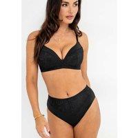 Pour Moi New Romance High Waisted High Leg Knickers Black
