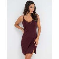 Pour Moi Sofa Loves Lace Support Jersey Chemise Burgundy