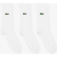 Lacoste 3 Pack Cotton Rich Sports Socks White