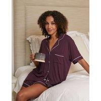 Cyberjammies Jersey Revere Shortie Set Plum