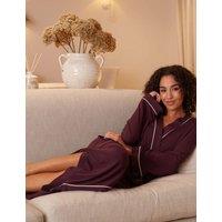 Cyberjammies Modal Rich Jersey Dressing Gown Plum