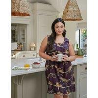 Cyberjammies Cotton Modal Leopard Print Nightdress Burgundy Mix