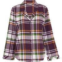 Cyberjammies Pure Cotton Checked Pyjama Top Plum
