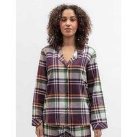 Cyberjammies Pure Cotton Checked Pyjama Top Plum