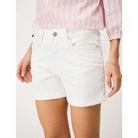 Crew Clothing Denim Shorts White