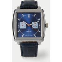 M&S Navy And Red Square Watch Navy