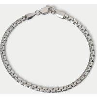 Autograph Auto Stainless Detailed Chain Bracelet Silver