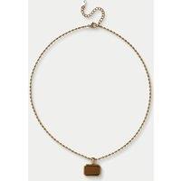 Autograph Auto Semi P Pendant Necklace Gold