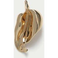 M&S Gold Tone Tulip Brooch Gold