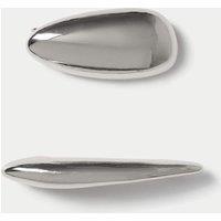 2 Pack Silver Tone Clean Dome Brooch Silver