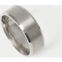 M&S Stainless Brushed Ring Silver