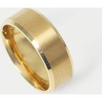M&S Stainless Brushed Ring Gold