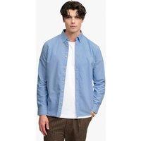 Superdry & Co Relaxed Fit Preppy Oxford Long Sleeve Shirt Light Blue