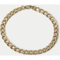 M&S Stainless Curb Chain Bracelet Gold