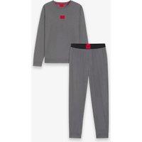 Hugo Pure Cotton Pyjama Set Dark Grey