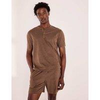 Chelsea Peers Pure Cotton Pyjama Set Brown