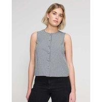 Finery London Pure Cotton Gingham Top Black Mix