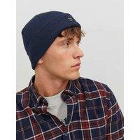 JACK & JONES Knitted Beanie Hat Navy