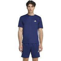 Adidas Essentials Base 3-Stripes Crew Neck T-Shirt Navy