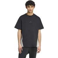 Adidas Kit 3-Stripes Loose Pure Cotton T-Shirt Black