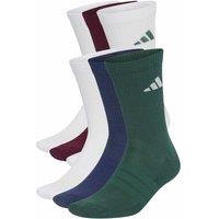 adidas Cushioned Crew Socks 6 Pair Pack Dark Red