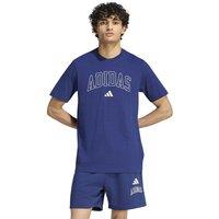 adidas Collegiate Lineage Graphic Cotton T-Shirt Dark Blue