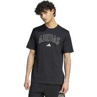 adidas Collegiate Lineage Graphic Cotton T-Shirt Black
