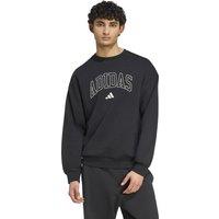 Adidas Collegiate Fleece Crew Neck Sweatshirt Black