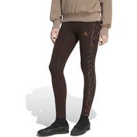 Adidas Animal Print High Waisted Leggings Dark Brown