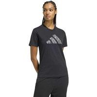 Adidas Pure Cotton Animal Graphic T-Shirt Black/Black