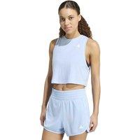Adidas Train Essentials Crew Neck Crop Vest Top Light Blue
