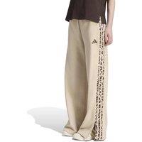Adidas Animal Print 3-Stripes Cotton Rich Joggers Beige