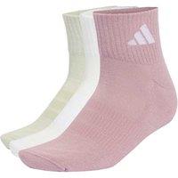 Adidas 3 Pack Cushioned Cotton Rich Ankle High Socks White