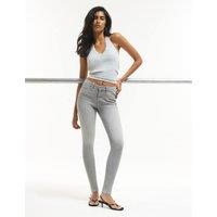 River Island Mid Rise Skinny Jeans Grey